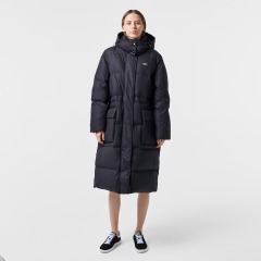 Женский длинный пуховик Lacoste Oversize с регулируемой талией