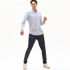 Мужская рубашка Lacoste Slim Fit в полоску