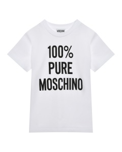 Футболка с принтом "100% Pure Moschino"