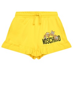 Шорты с рюшами, желтые Moschino