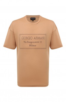 Хлопковая футболка Giorgio Armani