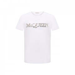 Хлопковая футболка Alexander McQueen