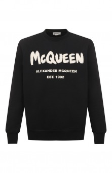 Хлопковый свитшот Alexander McQueen