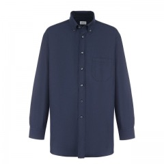 Хлопковая рубашка с воротником button down Brioni