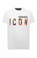 Хлопковая футболка Icon Dsquared2