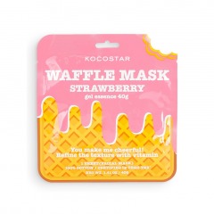 KOCOSTAR Тонизирующая вафельная маска для лица «Клубничный фреш» Waffle Mask Strawberry