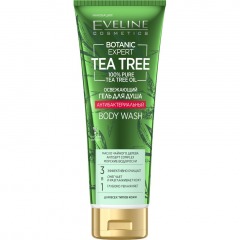 EVELINE Гель для душа BOTANIC EXPERT TEA TREE 3 в 1 антибактериальный освежающий